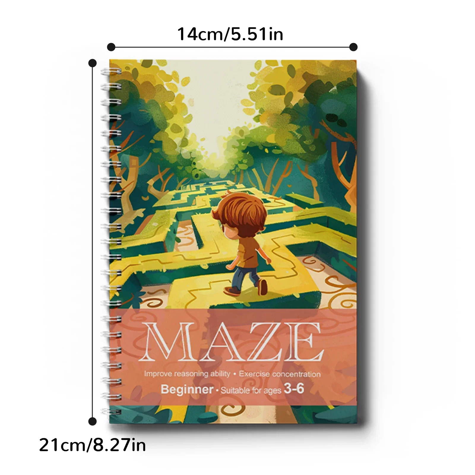 Kids Maze Game Book, Fun Puzzle Activity Workbook, Brain Training for Children, Improve Concentration & Logical Thinking view 6