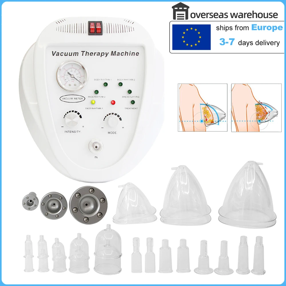 Vacuum Therapy Breast Enlargement Device Buttocks Butt Lifting Machine Cups Chest Firming Lymph Drainage Body Shaping Massager