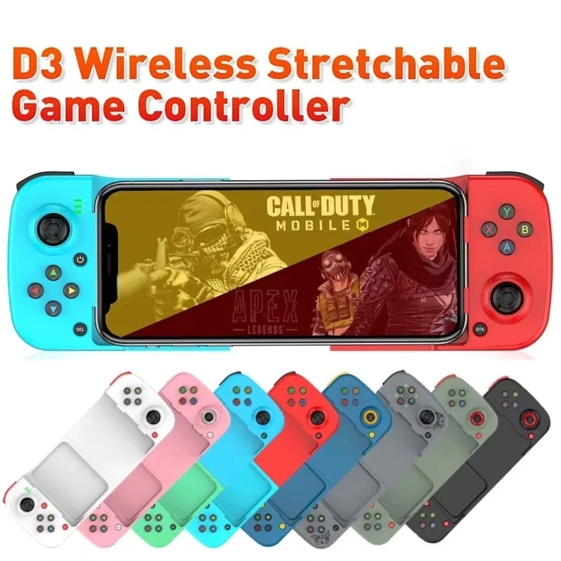 Phone Gamepad Controller For iPhone Android Mobile Phone Bluetooth 5.0 Stretchable Retractable Joystick Wireless Controller Kit