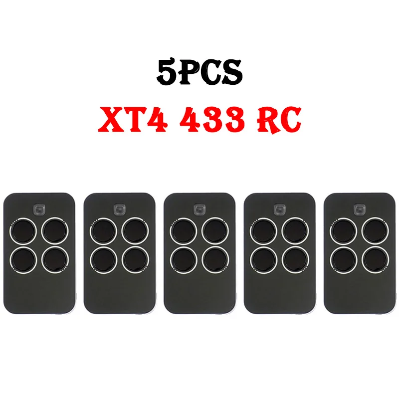 5PCS XT4 433 RC Garage Door / Gate Remote Control 433MHz 787456 XT4433RC Remote Control Garage Door Opener Handheld Transmitter