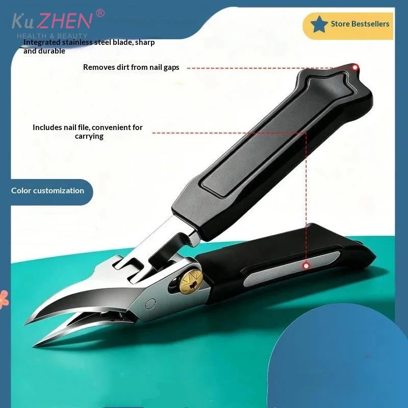 Stainless Steel Toenail Pliers Gear-unlocked Nail Clippers Suitable For The Elderly Embedded Nails And Hard Nails