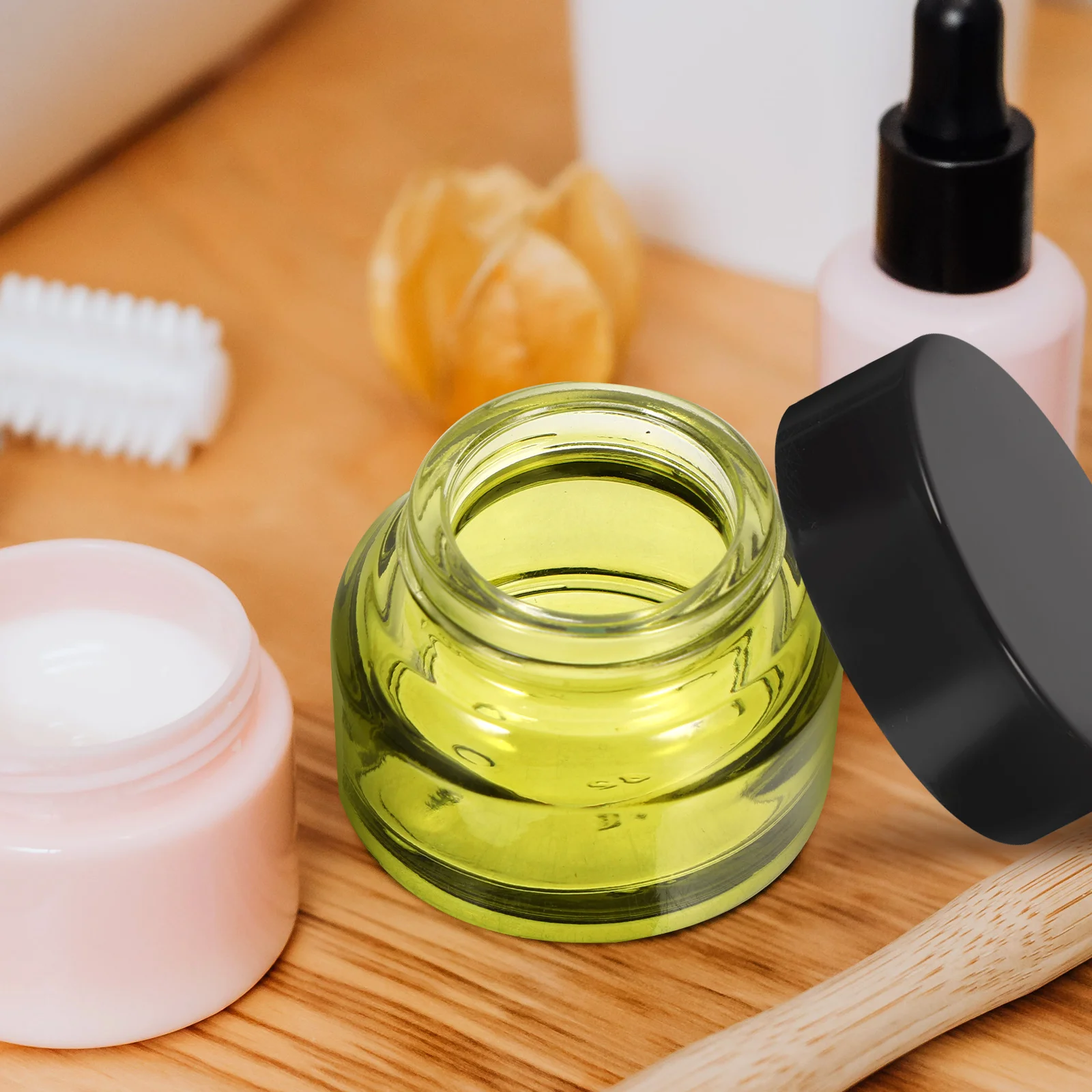 5 قطعة 15 جرام كريم الجرار إعادة الملء الحاويات للسفر مستلزمات التجميل المحمولة صغيرة تخزين الجرار لبلسم الشفاه بريق الأحجار الكريمة #1