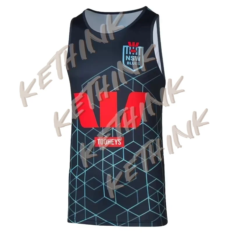 

2025 NSW Blues State of Origin Training Singlet - Mens Vest Summer Rugby Waistcoat T Shirt Top Colthing