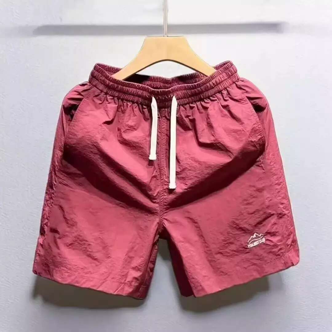 Quick Dry Embroidered Four Inch Shorts Men's Summer Thin American Loose Five Inch Sports Versatile Breathable Beach Pants