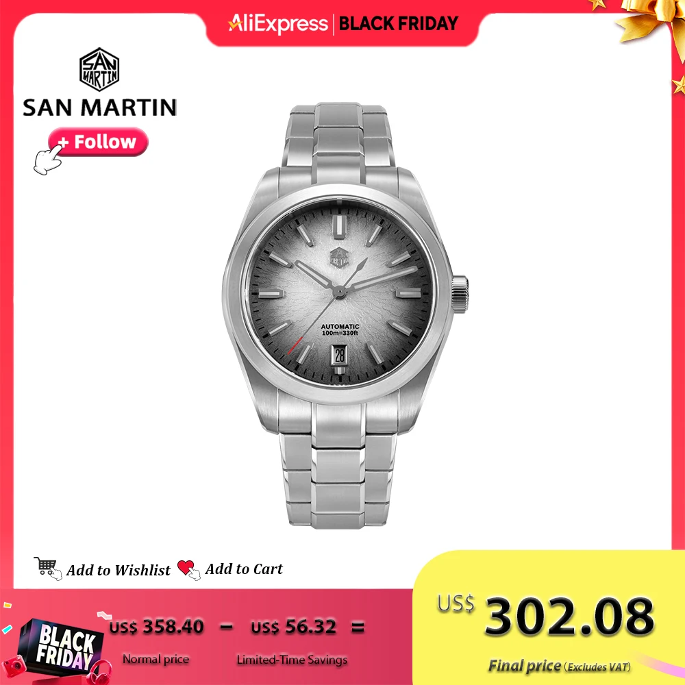 

San Martin 36/39/42 мм SN0144 JianZhan циферблат Gada мужские часы роскошное платье автоматические механические часы из нержавеющей стали Miyota9015