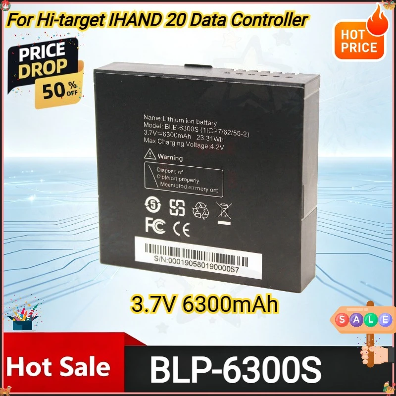 SWZY NEW 3.7V 6300mAh BLP-6300S Rechargeable Li-lon Battery for Hi-target IHAND 20 Data Controller for IHand20s