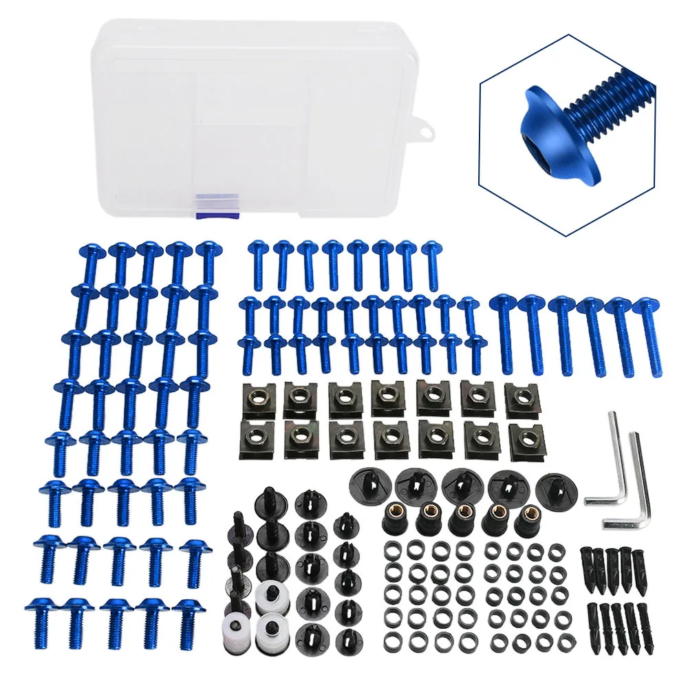 

FOR YAMAHA FZR1000 FZR250 FZR400 FZS600 FZS150 FZS1000 Motorcycle Accessories Complete Full Fairing Bolts Kit Screws Nuts Clips