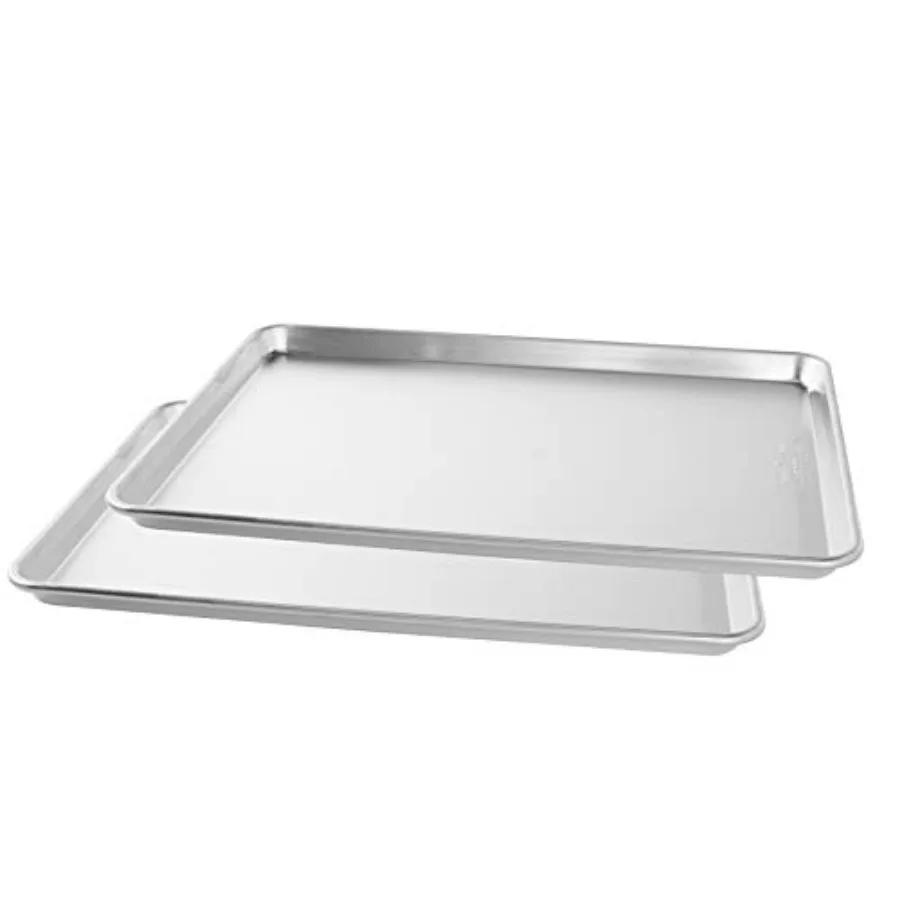 

Naturals Extra Large, 21 x 15 inch Baking Set - USA Made Aluminum Commercial Quality Pan for Baking or Roasting, Encapsulated G