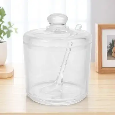 Spice Container Clear Sugar Kitchen Dispensers Seasoning Jar Multi Olive with Spoon Organizer