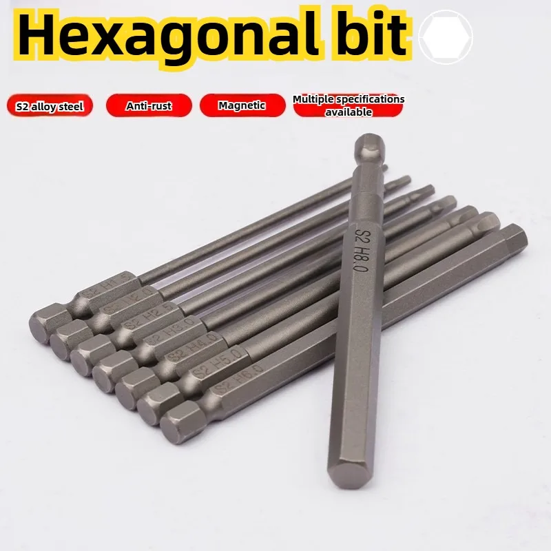 

Professional Hexagon Screwdriver Kit S2 Alloy Steel Magnetic Tip Electric Drill Bits Hand Tool Set For Repair