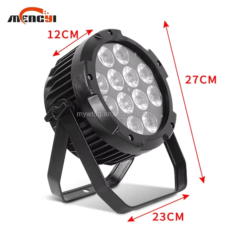 سطوع عالية مقاوم للماء IP65 RGBWUV كامل اللون اللاسلكية APP LED الاسمية ضوء 12 قطعة * 18 واط 6in1 بطارية LED الاسمية ضوء DMX512 التحكم