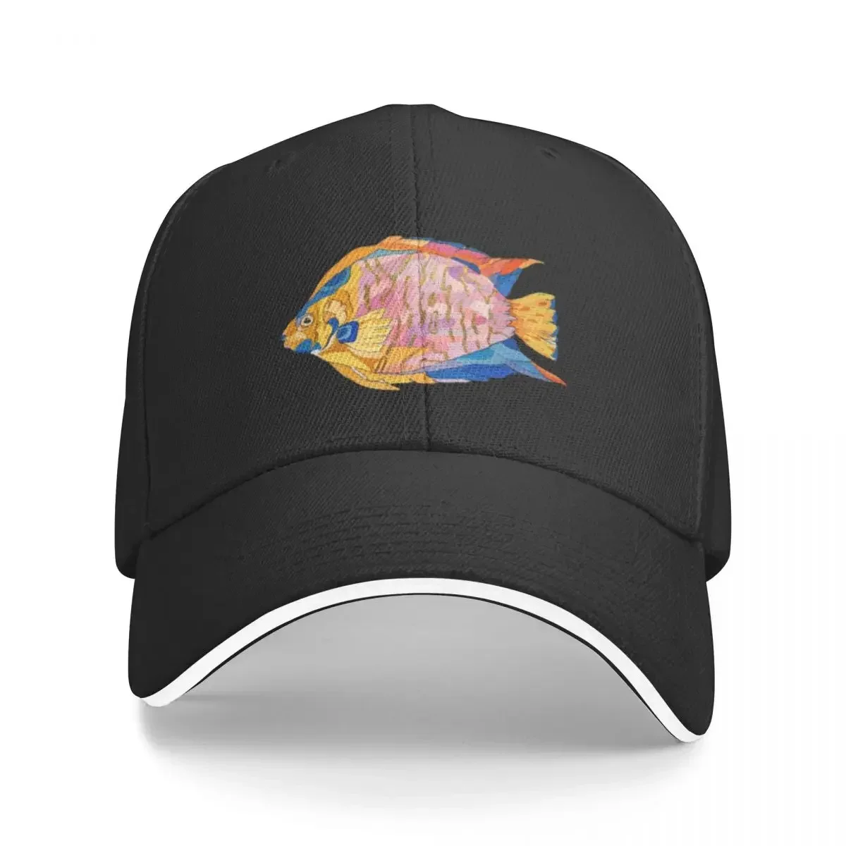 

Angel fish gouache colored drawing. Baseball Cap Trucker Cap Hat Beach Christmas Hat Women's Hats Men's