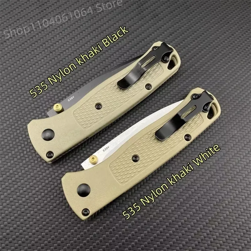 BM 535 Bugout Multi EDC Folding Knife Grivory Handle Drop Point Ultra Lightweight Outdoor Hunting Camping Fishing Pocket Tools - view 2