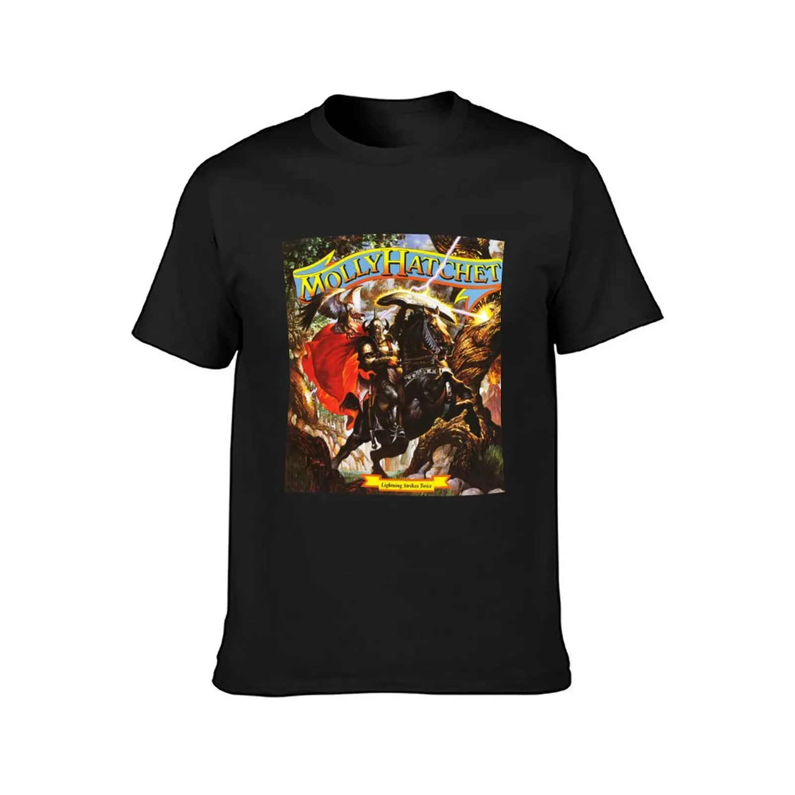 molly hatchet lightning strikes 2021 kakakatin T-Shirt plain sweat customizeds t shirts for men pack