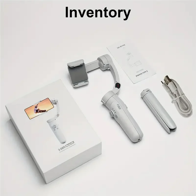 

Ручной стабилизатор карданного подвеса для мобильного телефона, палка для селфи, портативный и складной настольный стабилизатор для отслеживания смартфона в реальном времени