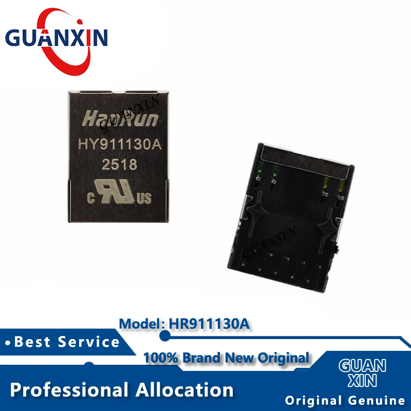 100% nuevo electrónica 2 uds/5 uds marcado HR911130A DIP HR911130 conector Ethernet (RJ45 RJ11)