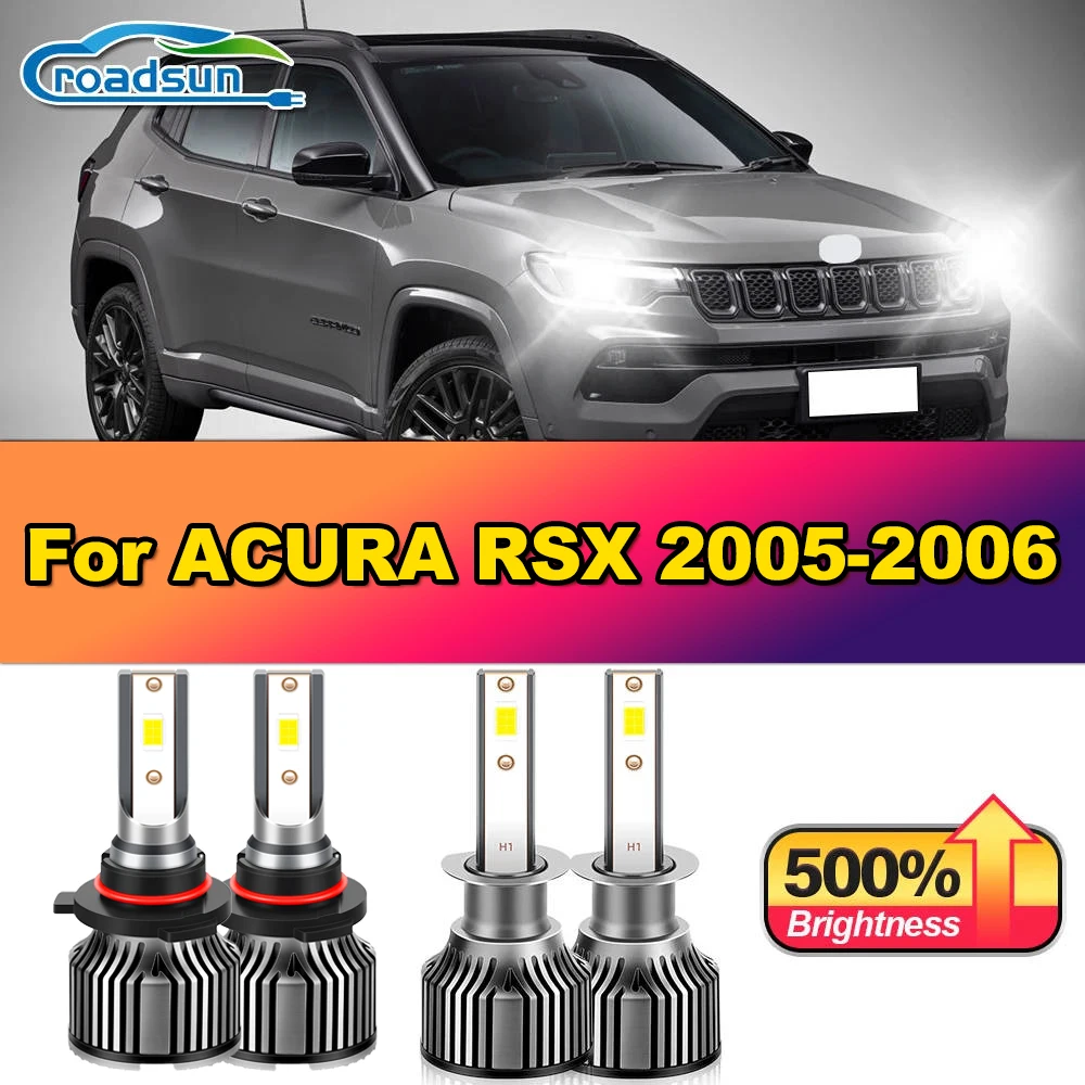 

40000LM Canbus No Error Turbo Car LED Headlight Ampoules 240W Super Bright Auto Headlamp Bulbs 12V 6000K For ACURA RSX 2005 2006