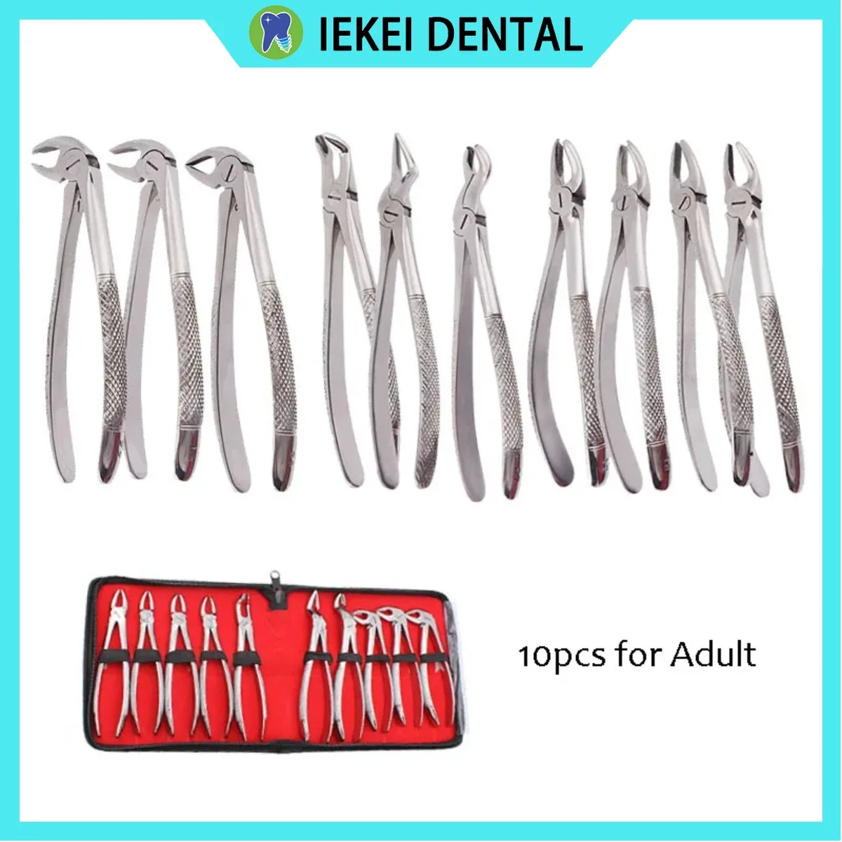 

Adult Tooth Extracting Forceps 10pcs/set , Children Teeth Extraction Forcep 7pcs/set, Surgical Dental tools Dentistry Tool