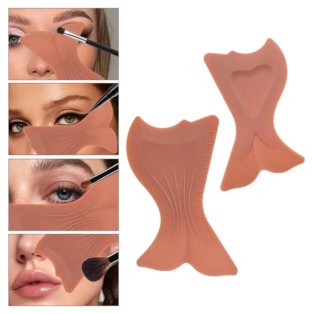 Siliconen materiaal oogmake-up assistent multifunctionele vloeibare foundation oogschaduw applicator oogmake-up eyeliner kleurenpalet