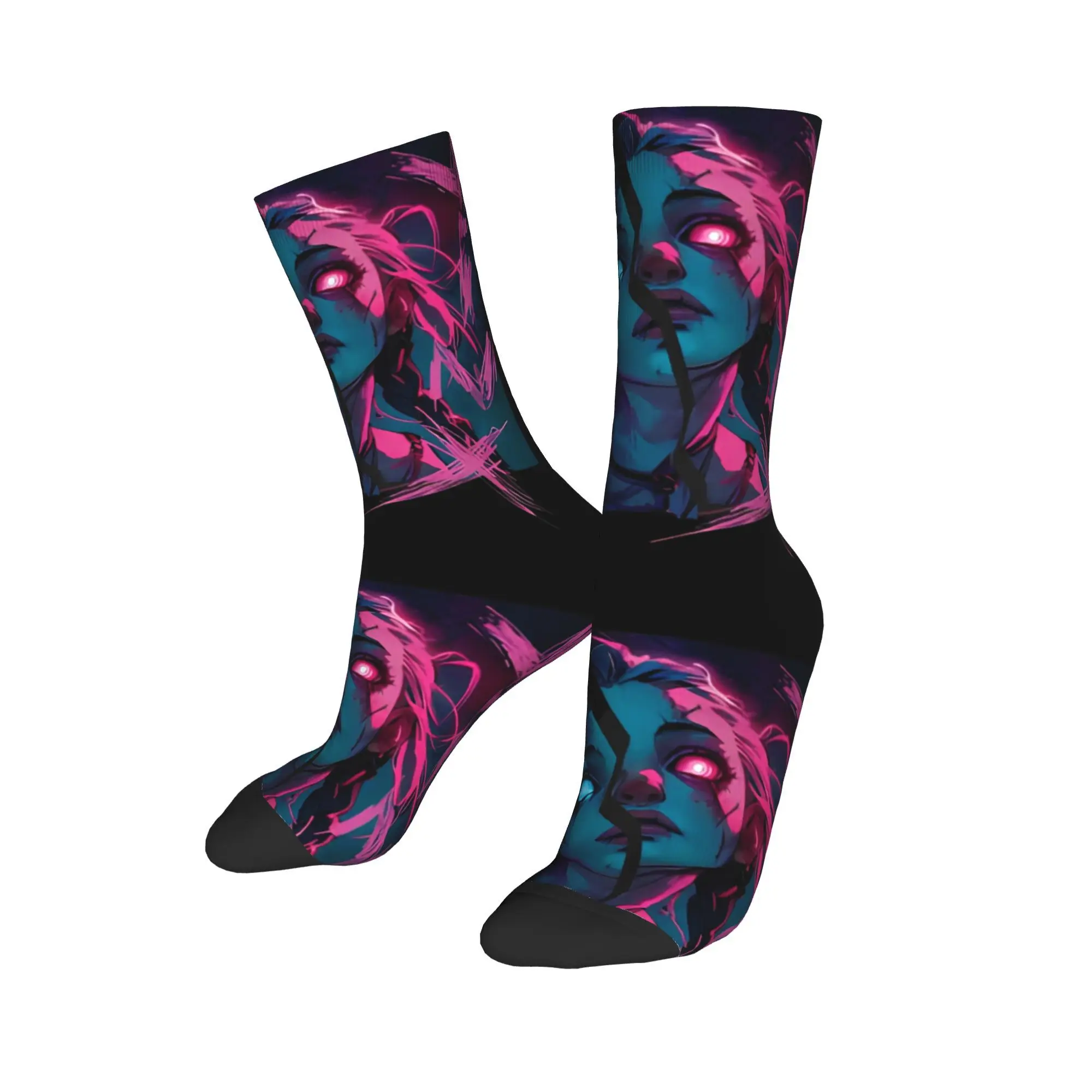 harajuku-arcane-jinx-football-socks-polyester-middle-tube-socks-for-women-men-sweat-absorbing