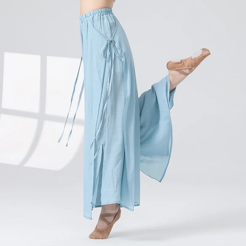 

Dance Suit Dance Pants Adult Women's Loose and Elegant Modern Dance Pants Chinese Classical Dance Teacher Wide Leg Pants