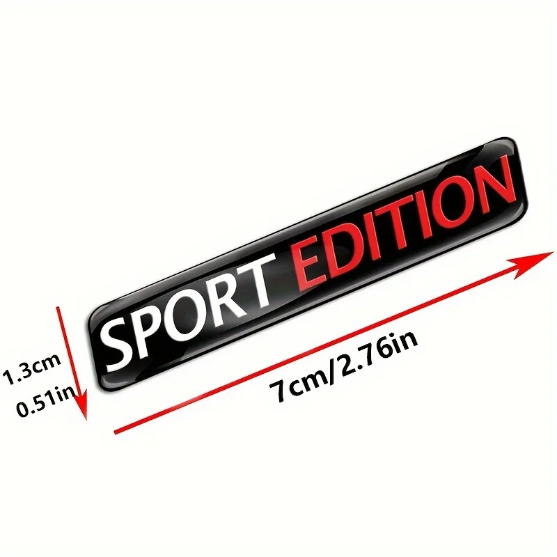 2PCS Sport Edition 3D Car Body Badge Limited Edition Sticker Trunk Emblem Decal Accessorie For Car Motorcycle Bike
