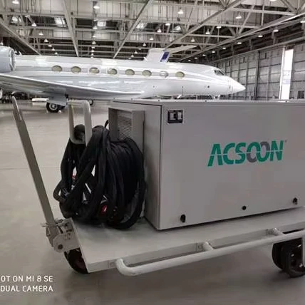 ACSOON Power GPU400-330180 180Kva 400Hz 380V Input Air-Cooled Triple Output Three Phase 115V/200V High Efficiency CE IGBT