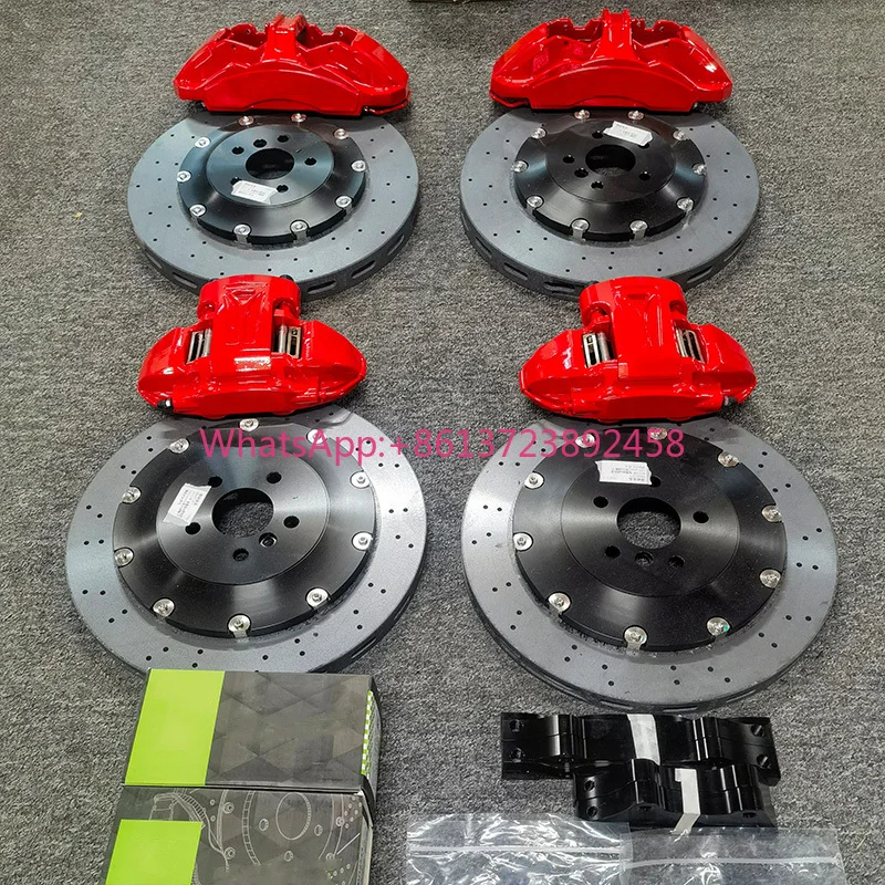 Stopart Big Break Kit Carbon Ceramic Brake Disc Rotor OE 2044230412 for Mercedes-Benz AMG C63 (W204/S204) 100000km Warranty