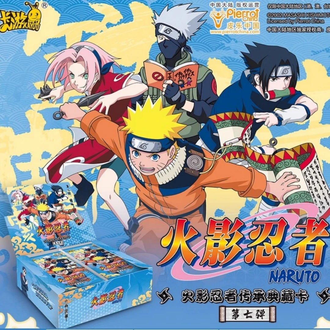 KAYOU Genuine Naruto Card Soldier's Chapter Wave 7/8 Chunin Exam Climax Chapter Rare Card Anime Characters Collection Toy Gift
