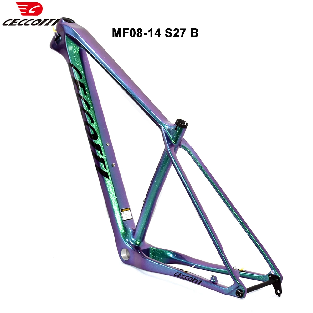 

CECCOTTI MF08 model Mountain Bicycle Frameset 148mm boost 29er MTB T1000 Full Carbon BSA Hardtial Mountain Bike Frame