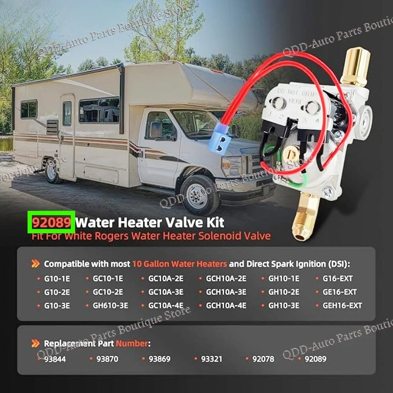 

6 10 Galllon 92089 92078 Gas Water Heater Solenoid Valve Assembly For Atwood RV Water Heater LP Propane Control GH610-3E GH6103E