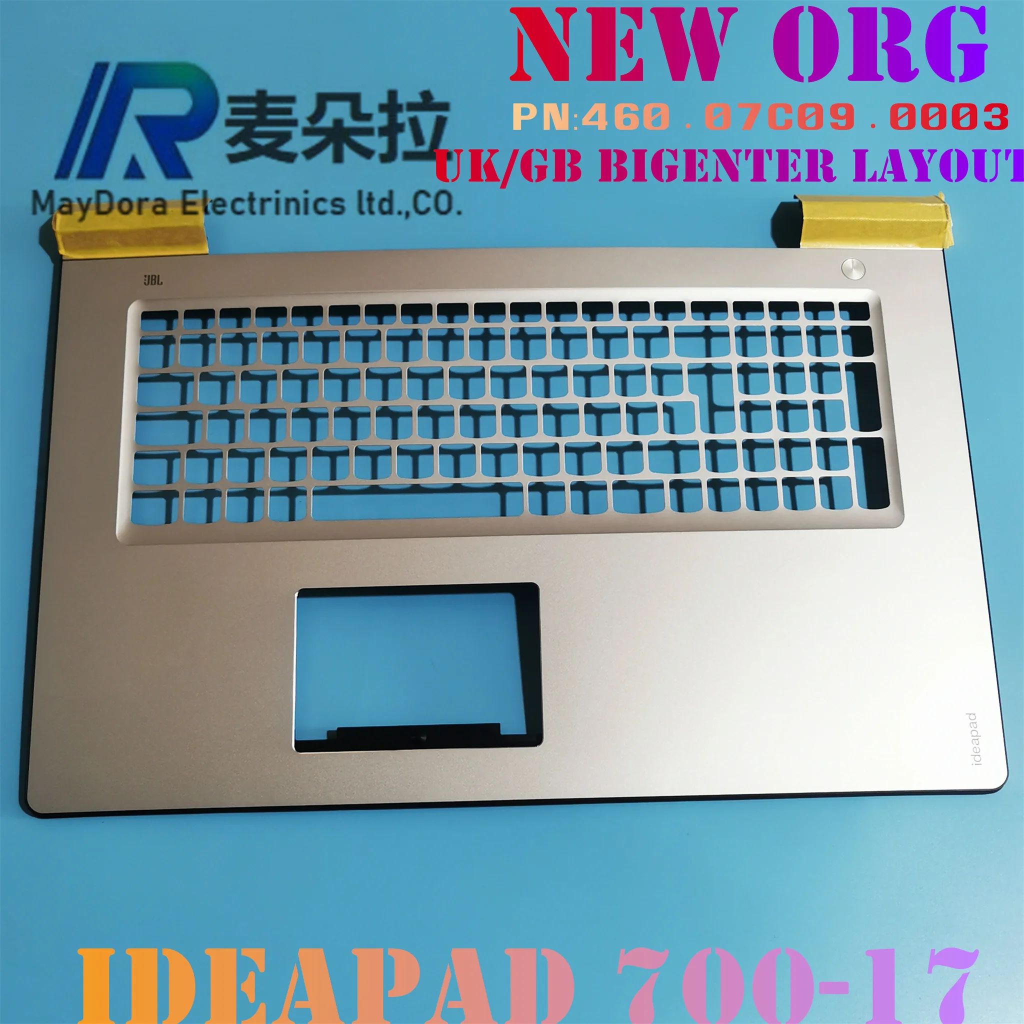 

NEW ORG Laptop UK EU Big enter palmrest for LENOVO IDEAPAD 700-17 ISK IKB MATAL Sliver 460.07c09.0003