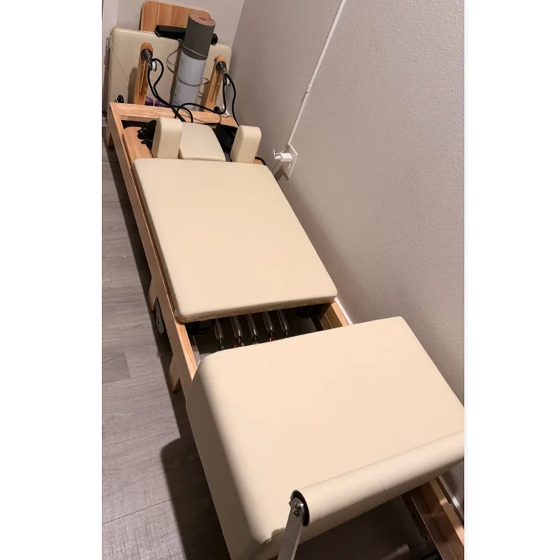 MIYAUP Pink Oak White Fitness Equipment Home Foldable Yoga Studio Black Core Pilate Reformer