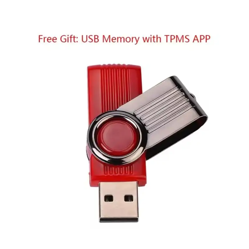 USB Android TPMS Tire Pressure Monitoring System Display Warning System Internal External 4 Sensors For Car Navigation