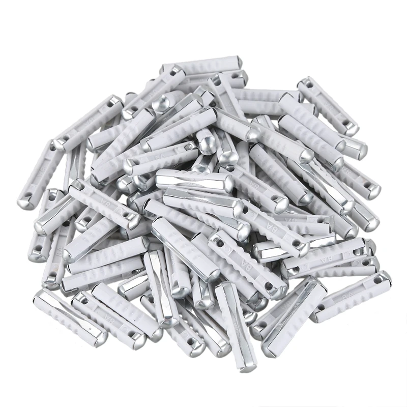 NEW-100X Car Torpedo Fuse 8A White Blow Fuse