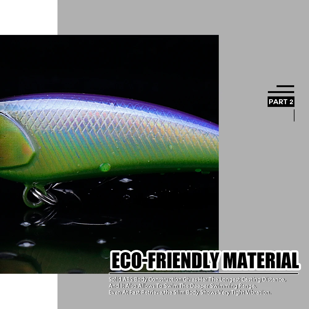 Agoie Bass Minnow Fishing Lures 78mm 5g Jerkbait Tonąca przynęta Twarde przynęty Crankbait na pstrąga sum Musky Bluegill Fishing Plug — zdjęcie 6
