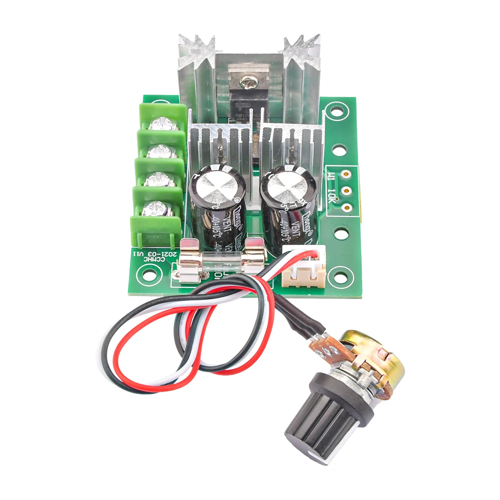 DC 12V-40V 12V 24V 36V 10A 400W Einstellbarer DC-Motor-Drehzahlregler PWM-Controller mit Drehpotentiometer-Schalter 100K Ohm – Detail 7