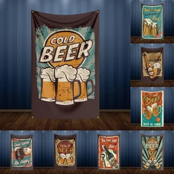 Beer Bar Wall decoration background Flag For Decor