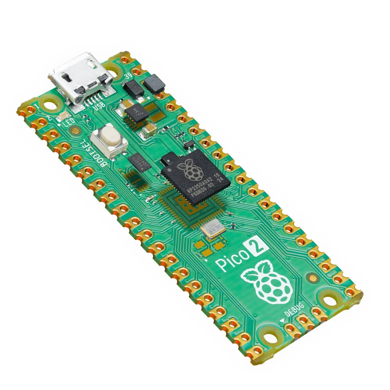 Original Raspberry Pi Pico 2  RP2350 Microcontroller Board Dual Arm Cortex-M33 or Dual Hazard3 RISC-V Processor 150MHz