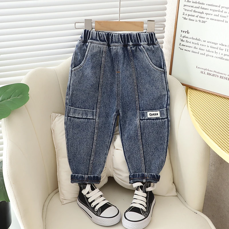 New Spring Kids High Quality Boys Girls Fashion Holes Children Jeans For Baby Casual Denim Pants Toddler Leggings 0-5 Years