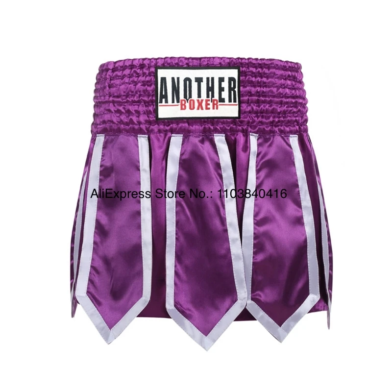 Boxing Shorts Womens Men\'s Muay Thai Shorts Lotus Ribbons Kickboxing Pants Kids Boy Girl Martial Arts Grappling Training Clothes