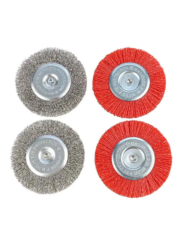 4pcs/set Abrasive Wire Brush Tool Stone Metal Polishing Brush For Electric Drill Abrasive Tools Accessories