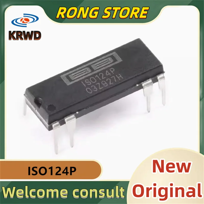 2pcs ISO124P New and Original ISO124 PDIP-8