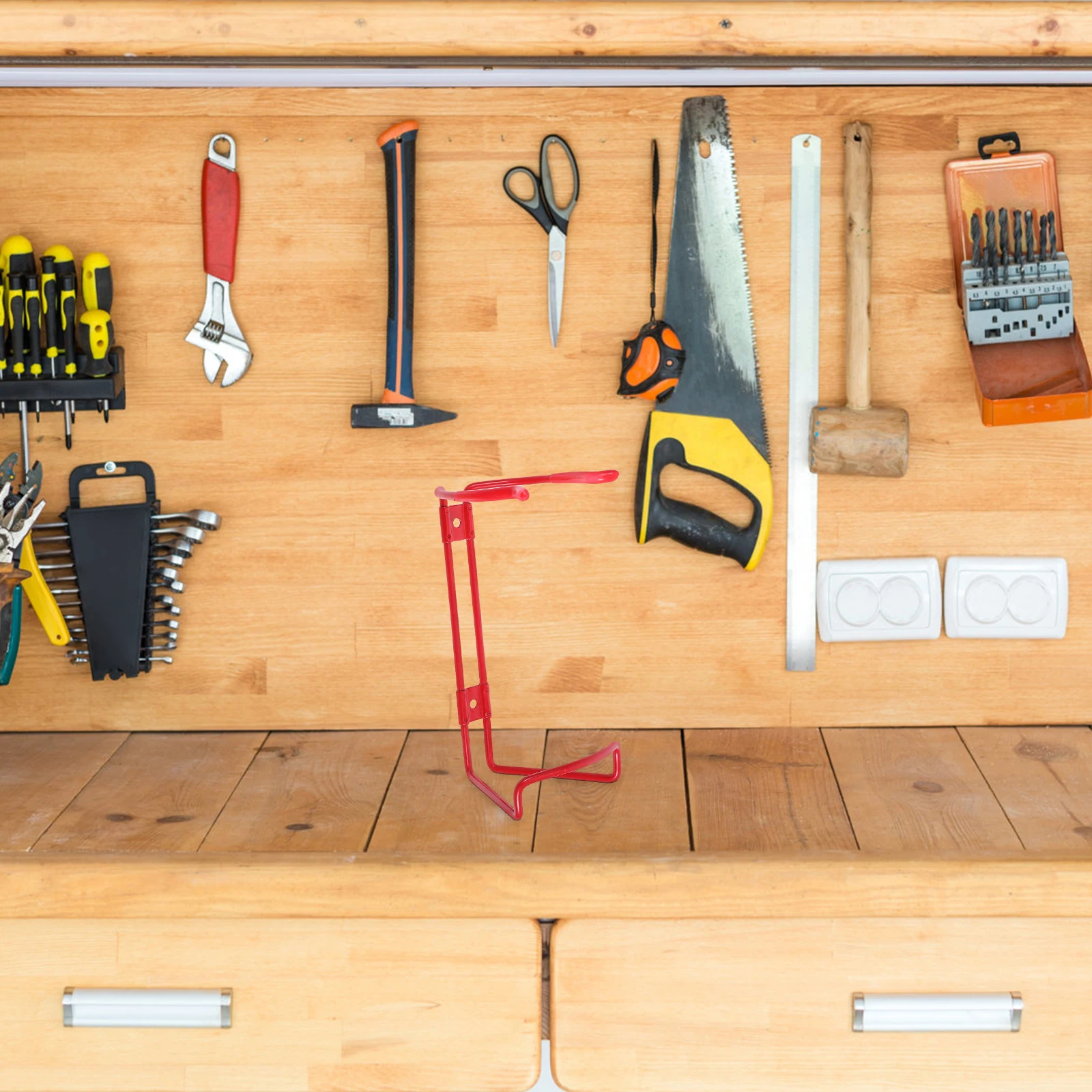 Fire Extinguisher Mount Brackets Iron Holder Sturdy Home Office Shop Boat Use Spacesaving Vertical