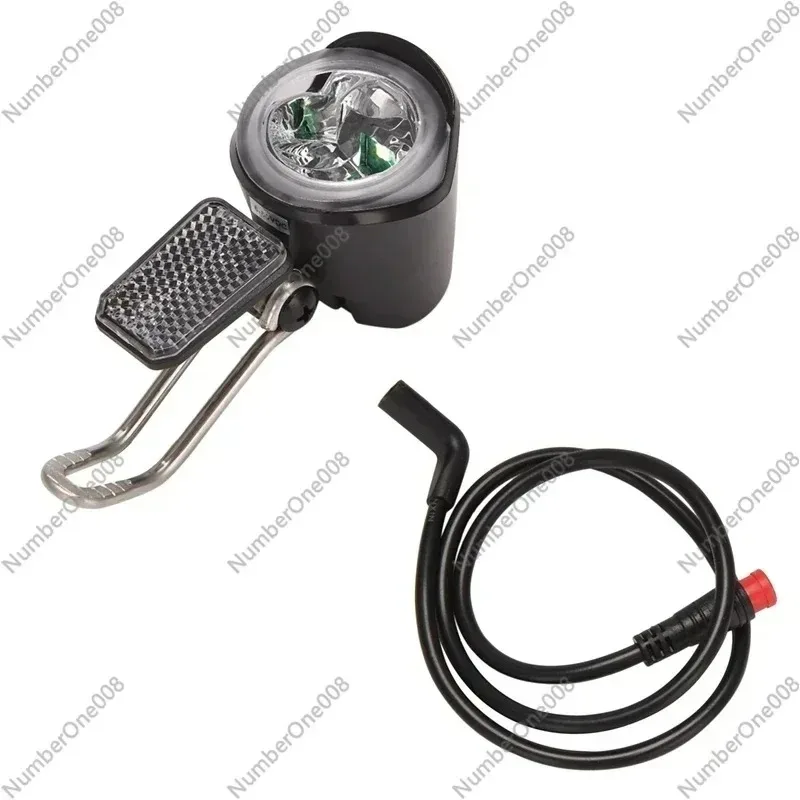 

E-Bike Led Headlight 6V 12V 24V 36V 48V 60V Bicycle Light Waterproof Front Headlight Waterproof Connector