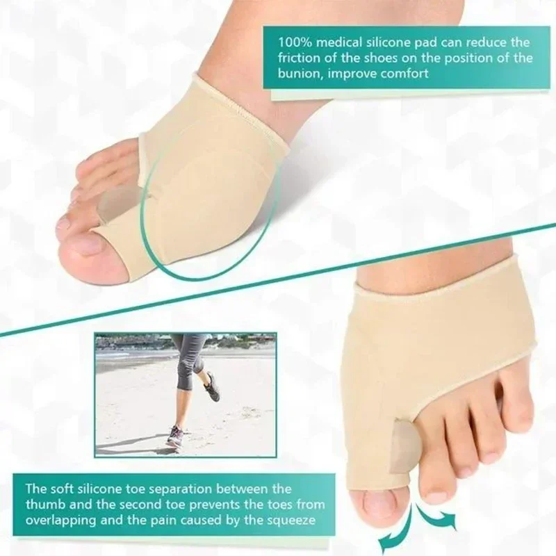 Bunion Corrector Sleeve Toe Straightener Sock Feet Care Protector Regulator Pain Relief