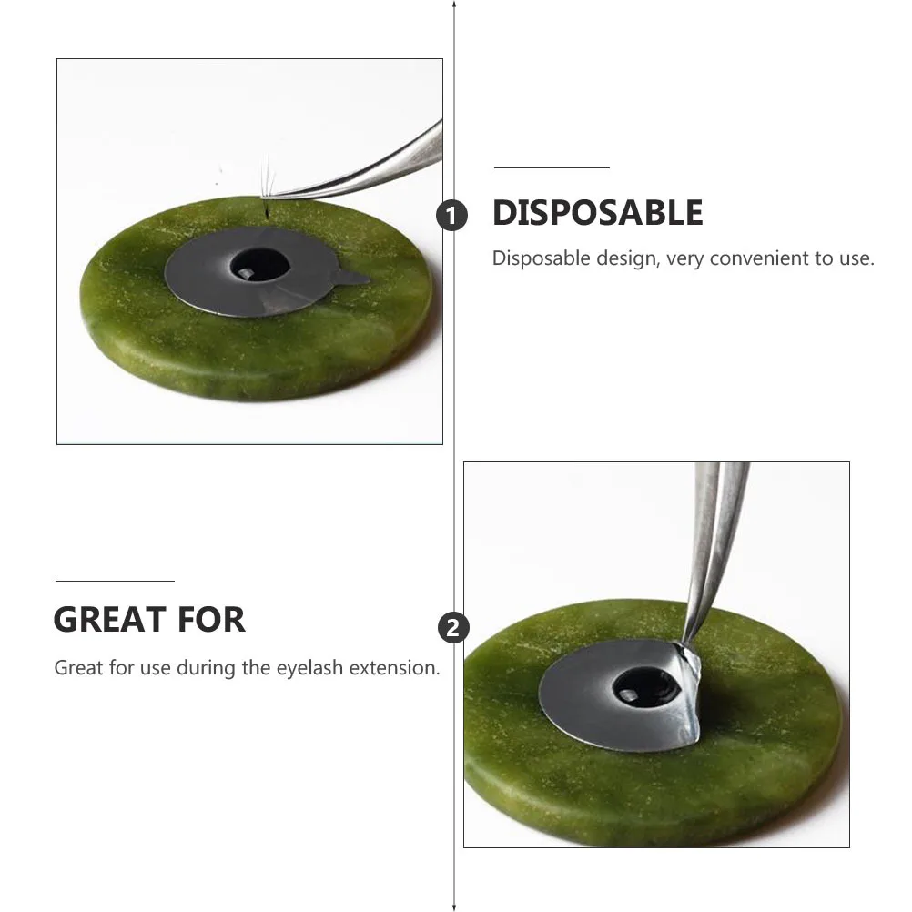 

20 Sheets Disposable Eyelash Glue Sticker Durable Gaskets Eyelash Extension Tool Adhesive Holder Easy Application