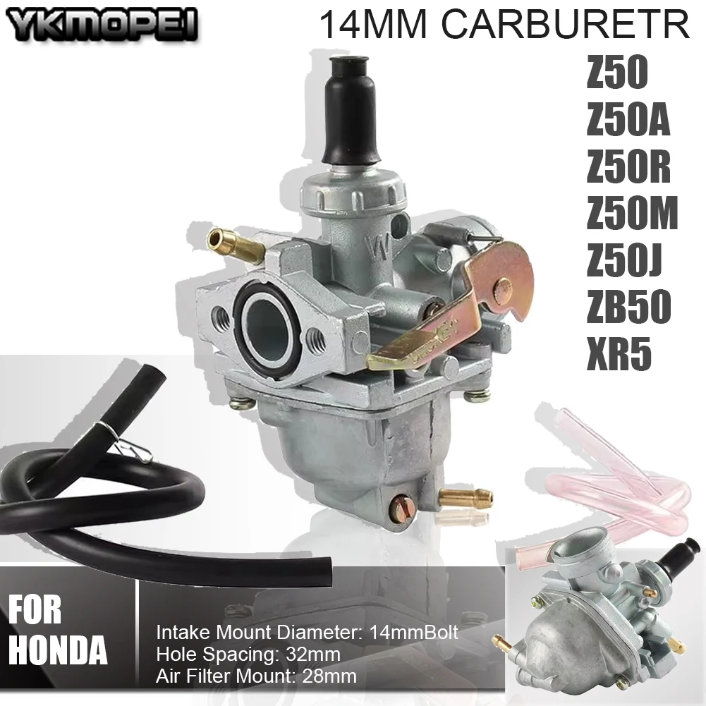 Motorcycle 14mm Carburetor PZ14Q carb Carburetter For Honda Mini Trail Z50 Z50A Z50R Z50M Z50J  ZB50 XR50 CRF50 XR50 Motorbike