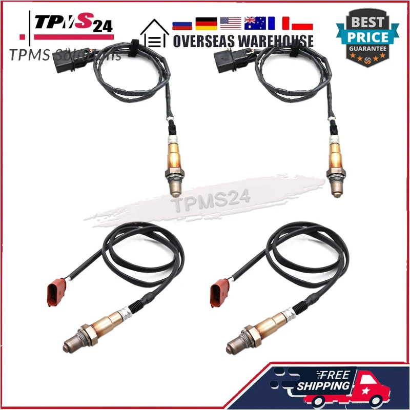 

4PCS Upstream & Downstream Oxygen Sensor 17014 1K0998262Q For 2004-2007 VW Touareg 4.2L V8 2004-2006 Audi A8 Quattro 4.2L V8