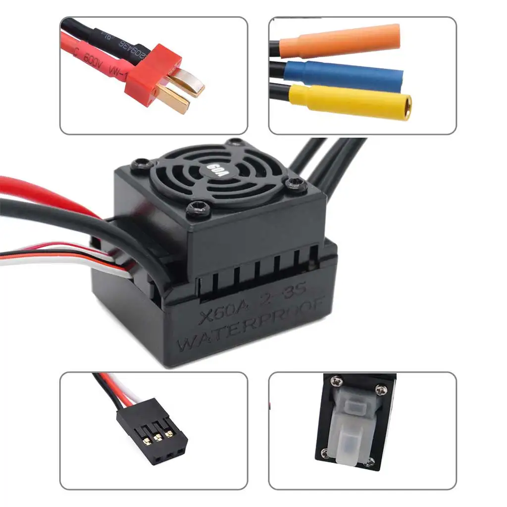 NEWEST 1:10 1:12 RC Part YSIDO 540 3000KV 3300KV 3930KV 4370KV Brushless motor 60A ESC RC Car Redcat Electric Volcano EPX PRO